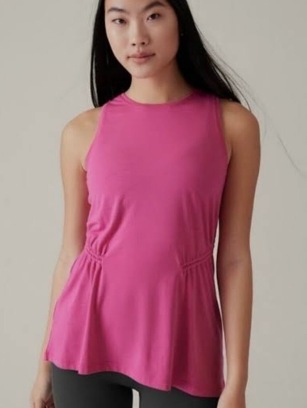 ATHLETA Women's Medium Pink Air Out Cinch Lightweight Tank